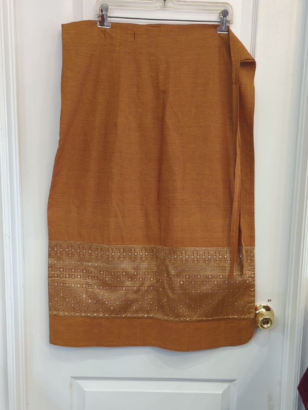 Gold Wrap Skirt